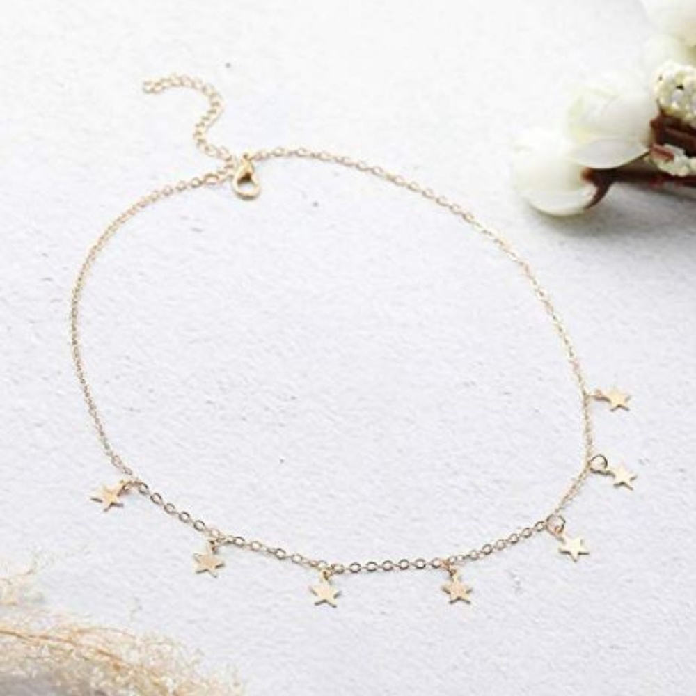 4 for $20 Starry Choker Necklace (Gold) - Picture 2 of 7